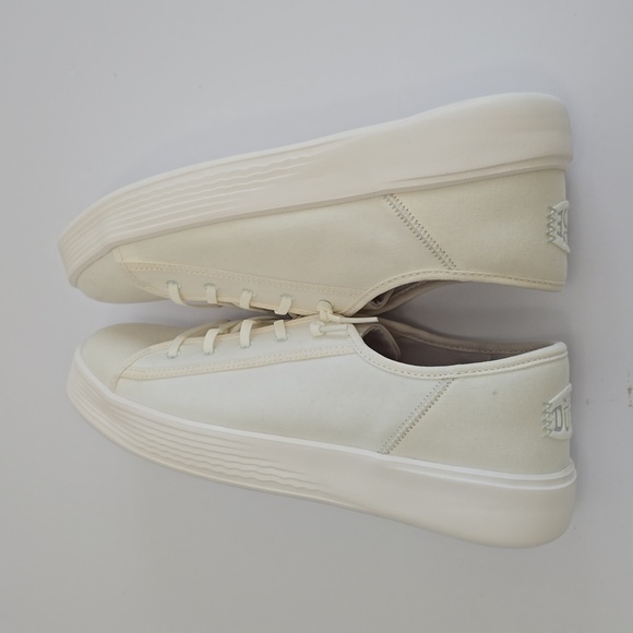 NWT Hey Dude Cody M Canvas White Lace Up Shoes Sneakers Size 9 - Picture 10 of 15